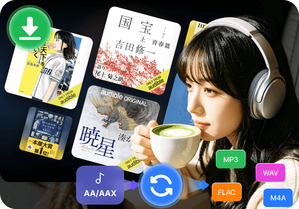 AA/AAXをMP3などへ変換