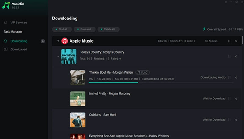 MusicFab Apple Music変換ソフトの画面