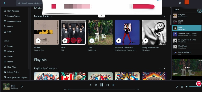 PlaylistSound.com無料オンラインサイトで音楽を聴く