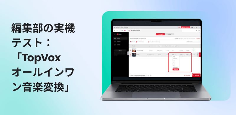 TopVox オールインワン音楽変換をレビュー