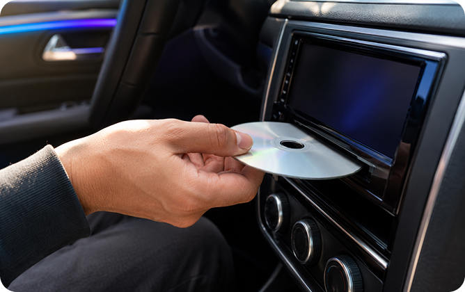 曲をCDに保存していつもの車・プレーヤーで再生
