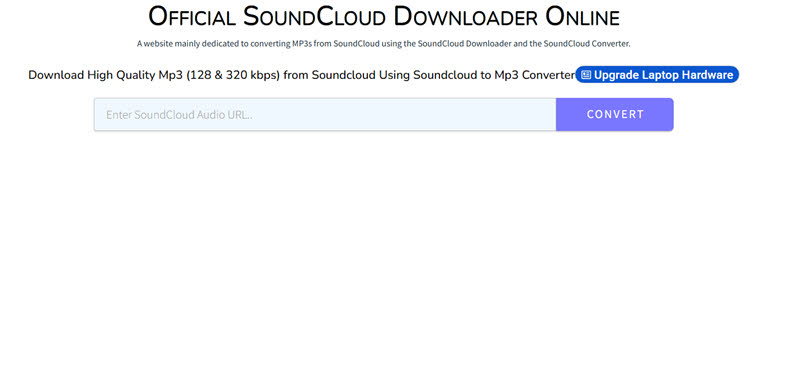 オンラインサイトでSoundCloudの曲をダウンロード