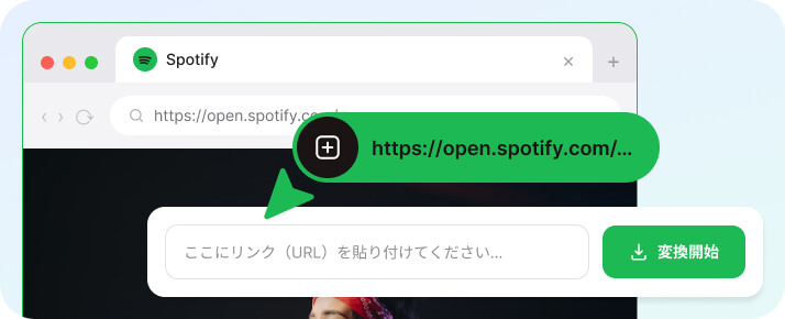 URLを貼り付けるだけ。設定作業は不要