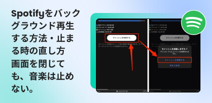 Spotifyのバックグラウンド再生方法
